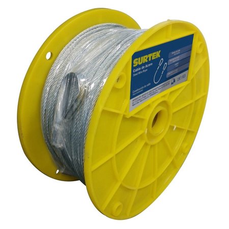 SURTEK Steel wire rope 7x7 1/16"x75m CA112